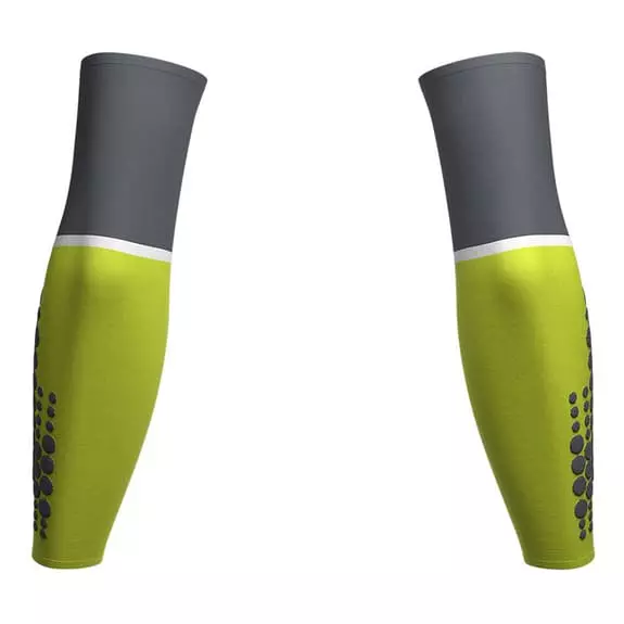 Manicotti Compressport ArmForce Ultralight Verde Lime Grigio 7 Manicotti Compressport ArmForce Ultralight Verde Lime Grigio - immagine 5