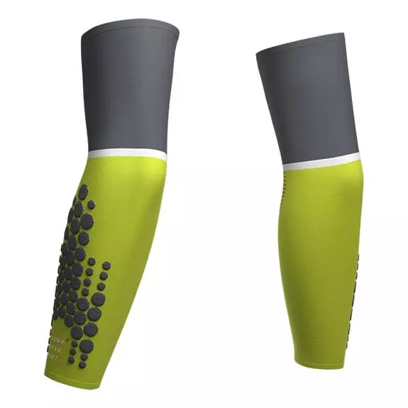 Manicotti Compressport ArmForce Ultralight Verde Lime Grigio 8 Manicotti Compressport ArmForce Ultralight Verde Lime Grigio - immagine 6