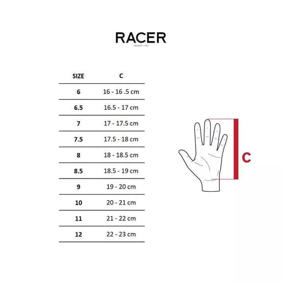 Guanti Racer Rock 3 Arancione Nero 5 Guanti Racer Rock 3 Arancione Nero - immagine 3