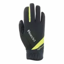 Guanti Lunghi Roeckl Ranten Waterproof Nero Giallo