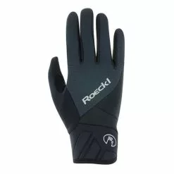 Guanti Lunghi Roeckl Runaz Windproof GORE TEX INFINIUM Nero Verde-grigio