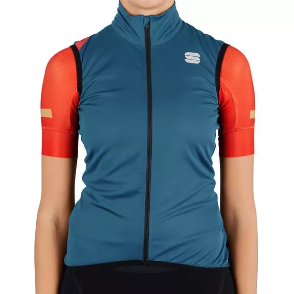 Gilet Sportful Fiandre Light NoRain Blu Turchese Donna 3 Gilet Sportful Fiandre Light NoRain Blu Turchese Donna