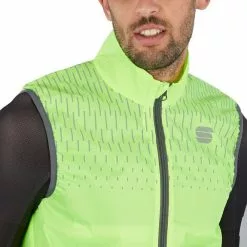 Gilet A Vento Sportful Reflex Giallo Verde Fluo Grigio -Vendite Gilet Ciclismo sf 1121019 091 004