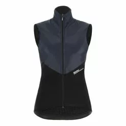 Gilet Santini Redux Stamina Nero Grigio Donna - Taglio Slim