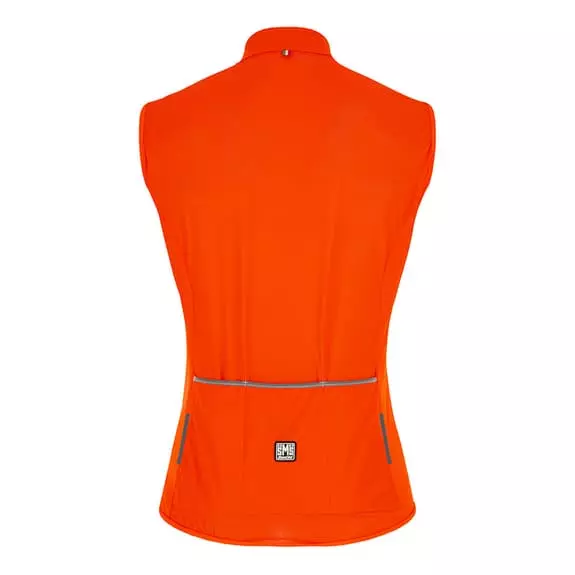 Giacca A Vento Santini Nebula Puro Arancione Brillante - Classic Fit 5 Giacca A Vento Santini Nebula Puro Arancione Brillante - Classic Fit - immagine 3