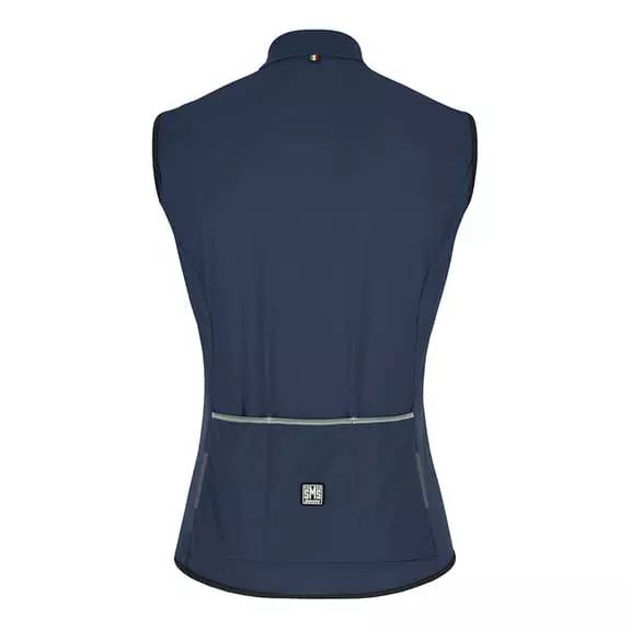 Gilet A Vento Santini Nebula Puro Blu Marino Rosa - Classic Fit 5 Gilet A Vento Santini Nebula Puro Blu Marino Rosa - Classic Fit - immagine 3