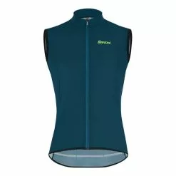 Gilet A Vento Santini Nebula Puro Turchese Scuro Verde - Classic Fit