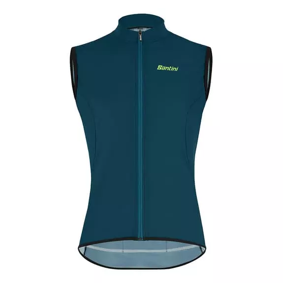 Gilet A Vento Santini Nebula Puro Turchese Scuro Verde - Classic Fit 3 Gilet A Vento Santini Nebula Puro Turchese Scuro Verde - Classic Fit