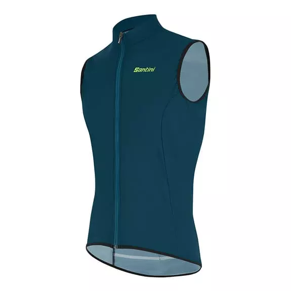 Gilet A Vento Santini Nebula Puro Turchese Scuro Verde - Classic Fit 4 Gilet A Vento Santini Nebula Puro Turchese Scuro Verde - Classic Fit - immagine 2