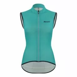 Gilet A Vento Santini Nebula Puro Azzurro Donna - Classic Fit