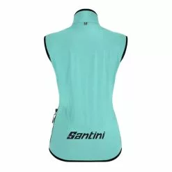 Gilet Impermeabile Santini Guard Nimbus Azzurro Nero Donna- Sleek Fit -Vendite Gilet Ciclismo st 2w55275guardnimb ac 003