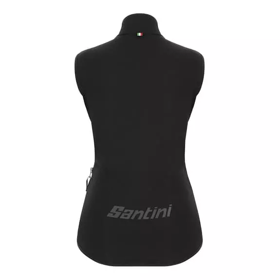 Gilet Impermeabile Santini Guard Nimbus Nero Argentato A Pois Donna - Sleek Fit 5 Gilet Impermeabile Santini Guard Nimbus Nero Argentato A Pois Donna - Sleek Fit - immagine 3