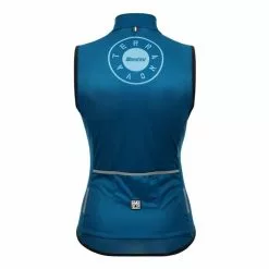 Gilet A Vento Santini Nova Core Azzurro Donna - Slim Fit -Vendite Gilet Ciclismo st 3m542l75tnovacore az 003