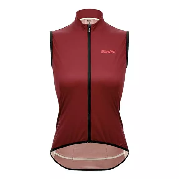 Gilet A Vento Santini Nova Core Rosso Scuro Donna - Slim Fit 2 Gilet A Vento Santini Nova Core Rosso Scuro Donna - Slim Fit