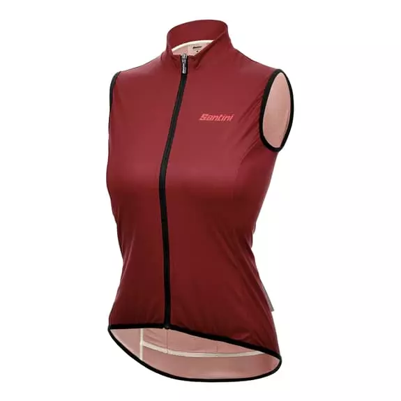 Gilet A Vento Santini Nova Core Rosso Scuro Donna - Slim Fit 3 Gilet A Vento Santini Nova Core Rosso Scuro Donna - Slim Fit - immagine 2