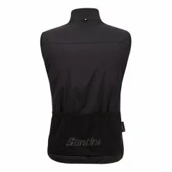 Gilet A Vento Santini Alpha Pack Negro - Slim Fit -Vendite Gilet Ciclismo st 3m55075alphapack ne 003