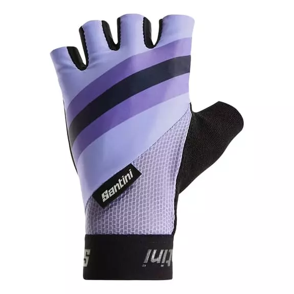 Guanti Santini Bengal Viola Nero 3 Guanti Santini Bengal Viola Nero