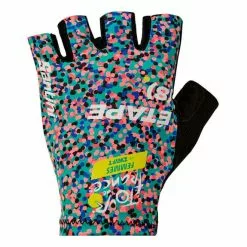 Santini Guanti Tour De France 2022 Tappa 8 Nero Multicolor Donna