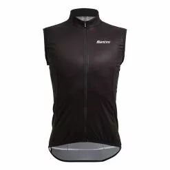 Gilet A Vento Santini Nebula Nero - Classic Fit