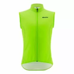 Gilet A Vento Santini Nebula Verde Fluo - Classic Fit