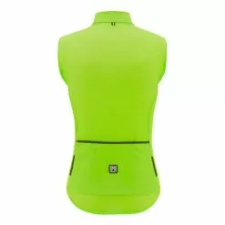Gilet A Vento Santini Nebula Verde Fluo - Classic Fit -Vendite Gilet Ciclismo st sp54275nebul vf 003