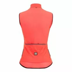 Gilet A Vento Santini Nebula Rosa Granatina Donna - Classic Fit -Vendite Gilet Ciclismo st sp542l75nebul gn 003