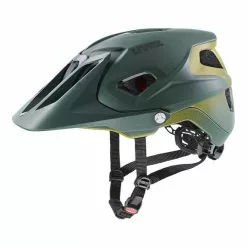 Casco Uvex Quatro Integrale Tocsen Verde Scuro Giallo Senape