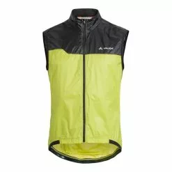 Gilet Vaude Air Pro Verde Lucido Nero