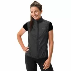 Gilet A Vento Vaude Matera Air Nero Donna -Vendite Gilet Ciclismo vu 43123 010 003