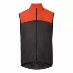 Gilet A Vento Vaude Matera Air Rosso Brillante Nero