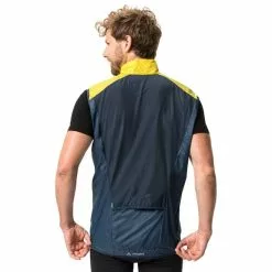 Gilet A Vento Vaude Matera Air Giallo Blu Marino -Vendite Gilet Ciclismo vu 43136 362 004