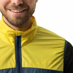 Gilet A Vento Vaude Matera Air Giallo Blu Marino -Vendite Gilet Ciclismo vu 43136 362 005